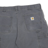 CARHARTT Mens Shorts Grey Relaxed Fit Utility 2XL W36 Workwear Cotton Blend