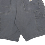CARHARTT Mens Shorts Grey Relaxed Fit Utility 2XL W36 Workwear Cotton Blend