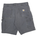 CARHARTT Mens Shorts Grey Relaxed Fit Utility 2XL W36 Workwear Cotton Blend