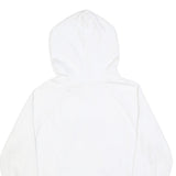 LEVI'S Womens White Hoodie L Cotton Blend Classic Logo Pullover Casual