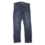 TRUE RELIGION Mens Jeans Blue Regular Straight Denim Medium W34 L32 Stylish Zip