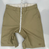 Dickies Chino Shorts - 32W 9L Khaki Cotton