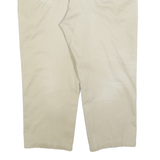 DICKIES Mens Regular Fit Beige Cotton Blend Zip Closure Trousers W42 L26