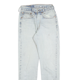 LEVI'S Womens Jeans Blue Regular Straight Denim Light W26 L27 Classic Cotton Zip