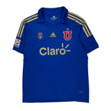 Universidad De Chile Adidas Football Shirt - Large Blue Polyester