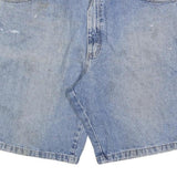 WRANGLER Mens Denim Blue Casual Cotton Shorts L W36 Utility Workwear