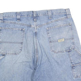WRANGLER Mens Denim Blue Casual Cotton Shorts L W36 Utility Workwear