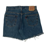505 Levis Denim Shorts - 33W 9L Blue Cotton