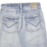 SOUTRHERN Mens Denim Blue Casual Shorts M W34 Cotton Blend Comfortable Fit