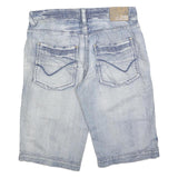 SOUTRHERN Mens Denim Blue Casual Shorts M W34 Cotton Blend Comfortable Fit