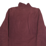 THE NORTH FACE Womens Maroon Jacket M Polyester Fleece Zip Outdoor Warm Layer