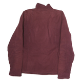 THE NORTH FACE Womens Maroon Jacket M Polyester Fleece Zip Outdoor Warm Layer