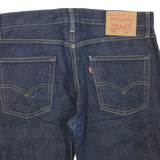 LEVI'S Womens Denim Blue Casual Shorts M W33 Rolled Hem Raw Edge