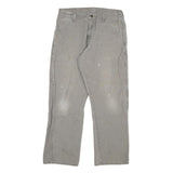 DICKIES Mens Regular Grey Jeans Denim W32 L30 Workwear Pockets Closure Zip