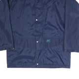 HELLY HANSEN Mens Navy Blue Jacket XL Polyester Blend Plain Water Resistant Zip