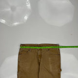 Dickies Carpenter Pants - 36W 31L Brown Cotton