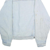 WRANGLER Mens Blue Denim Cotton Denim Jacket XL Button Closure Classic Fit
