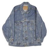LEVI'S Mens Blue Denim Jacket M Cotton Button Front Classic Fit Casual