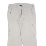 MAMMUT Womens Polyester Beige Relaxed Trousers W36 L30 Outdoor Hiking Zip