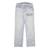 BANANA SEVEN Mens Jeans Blue Regular Straight Denim Light W30 L31 Surf Team