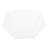 KARL KANI Womens White Signature Logo Crew Neck Sweatshirt M Casual Streetwear