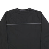 STARTER Mens Black V-Neck L Sweatshirt Pullover Lightweight Polyester Sportswear