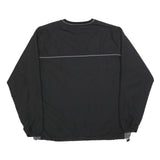 STARTER Mens Black V-Neck L Sweatshirt Pullover Lightweight Polyester Sportswear