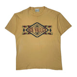 Sun Valley Sgt Leisure Single Stitch T-Shirt - Large Yellow Cotton