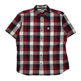 Carhartt Checked Short Sleeve Shirt - XL Blue Cotton
