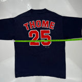 Indians Lee Sport Mlb T-Shirt - Large Navy Cotton