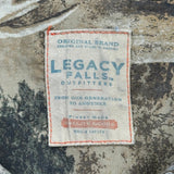 Legacy Falls Camo Patterned Shirt - XL Brown Cotton