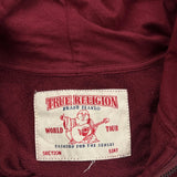 Vintage True Religion Hoodie - XL Burgundy Cotton
