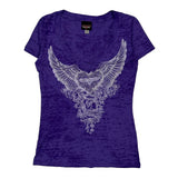 Las Vegas Harley Davidson Graphic T-Shirt - Medium Purple Cotton