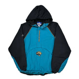Jacksonville Jaguars Reebok Football Windbreaker - 2XL Black Polyester