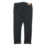 LEVI'S Mens Black Cotton Blend Slim Zip Trousers W36 L32 Denim Skinny Fit