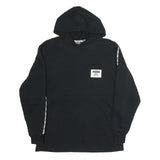 PUMA Mens Black Cotton Hoodie M Printed Logo Casual Streetwear Sweatshirt