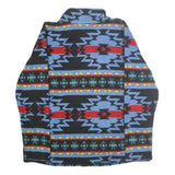 CHAPS Womens Blue Black Red Printed Polyester Jacket XL Zip Outerwear