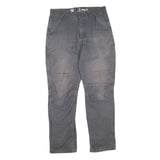 CARHARTT Mens Cotton Blend Grey Regular Fit Straight Leg Trousers W32 L32