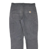 CARHARTT Mens Cotton Blend Grey Regular Fit Straight Leg Trousers W32 L32