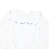 HANES Mens White Renaissance Pleasure Faire Crew Neck M Cotton Sweatshirt