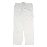 CALVIN KLEIN JEANS Mens Cotton White Casual Regular Fit Straight Leg Trousers