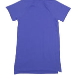 DKNY Womens Blue Hoodie Dress Cotton Blend Short Sleeve XS Casual Everyday