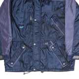 ETIREL Mens Blue & Purple Outdoor Zip Jacket XL Polyester Sportswear Winter