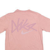 NIKE Mens Pink XS Short Sleeve Crew Neck Graphic T-Shirt Cotton Blend Comfort