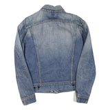 LEE Mens Blue Denim Jacket M Cotton Blend Button Closure Classic Fit Casual