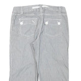 STYLE AND CO Womens Cotton Blend Blue Casual Shorts M W28 Button Pocket