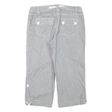 STYLE AND CO Womens Cotton Blend Blue Casual Shorts M W28 Button Pocket