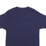 RUSSELL ATHLETIC Mens Navy Blue Nevada Graphic T-Shirt L Short Sleeve Crew Neck