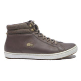LACOSTE Womens Brown Leather High Top Trainers UK 7 Stylish Comfortable Casual