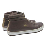 LACOSTE Womens Brown Leather High Top Trainers UK 7 Stylish Comfortable Casual